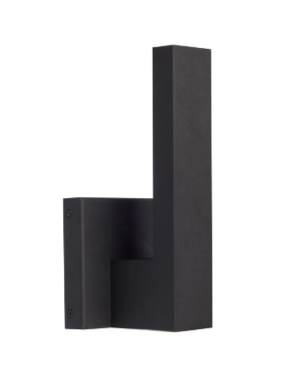 Nuvo 62-1425 Raven LED Outdoor Sconce; 10 Inch; Textured Matte Black Finish; 8 Watts; 3000K