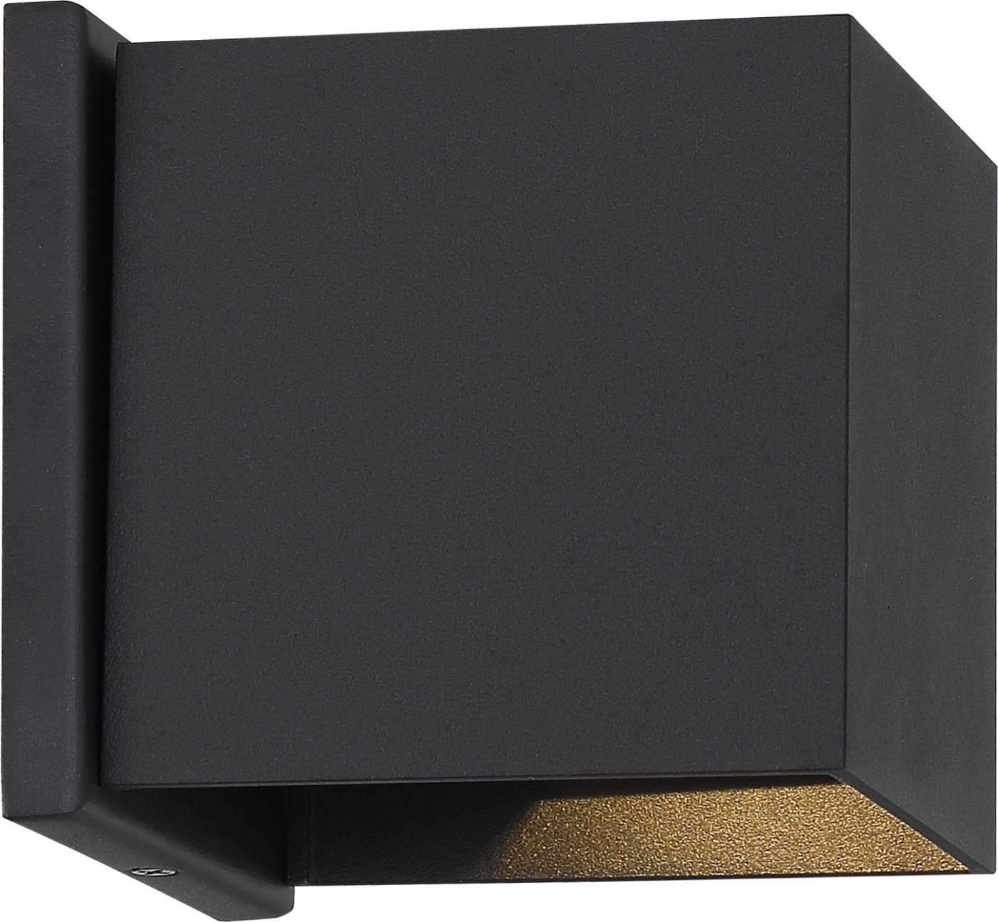 Nuvo 62-1466R1 Light Gate LED Square Wall Scone Wall Light - CCT: 3000K - Finish: Black