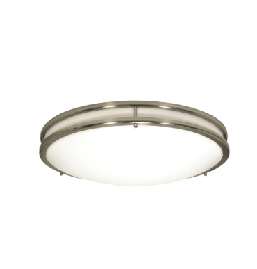Nuvo 62-1635 Glamour LED 10 inch; Flush Mount Fixture; Brushed Nickel Finish; CCT Selectable 3K/4K/5K