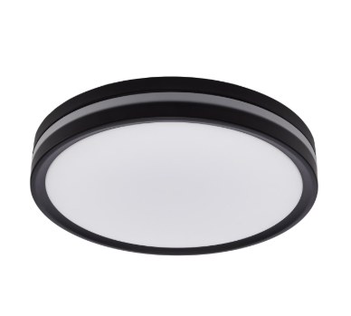 Nuvo 62-1691 11 Inch Surface Mount with Night Light; 5 CCT Selectable; Matte Black Finish