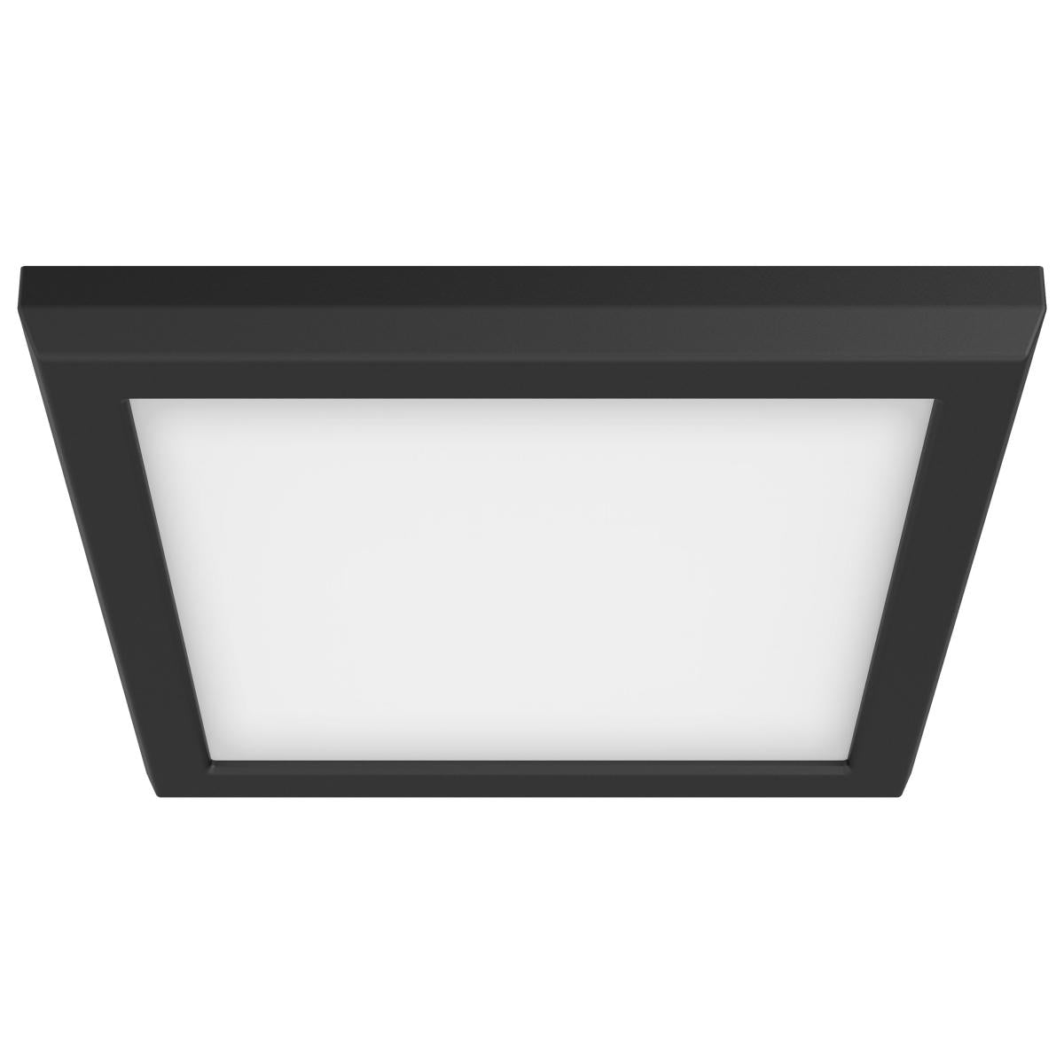 Nuvo 62-1715 Blink Pro 7" 11W LED Flush Mount, CCT Selectable (2700K-5000K), Square, Black Finish, Wet Rated