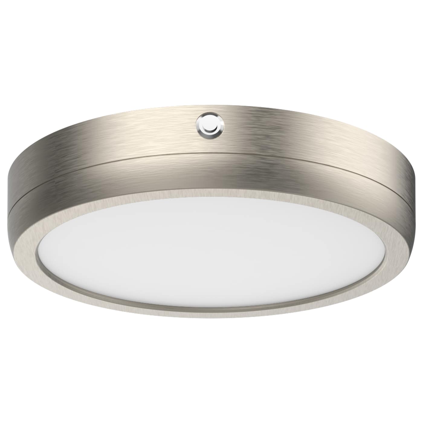 Nuvo 62-1723-EM 9 Inch Blink Pro Battery Backup - Round Shape - Finish: Brushed Nickel