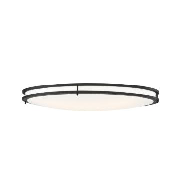 Nuvo 62-1741 Glamour LED 32 inch; Flush Mount Fixture; Oval Shape; Black Finish; CCT Selectable 3000K/4000K/5000K