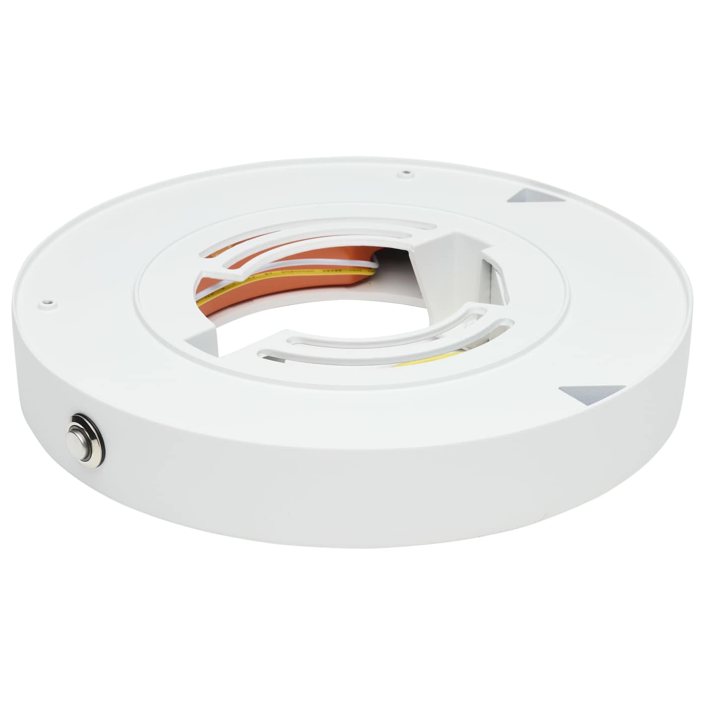 Nuvo 62-1746-EM 7 Inch Blink Pro Battery Backup - Round Shape - Finish: White