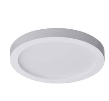 Nuvo 62-1752 7 Inch; LED Flush Mount Fixture; Surface Mount; Round; 16 Watt; 3000K; White Finish; Pack-6
