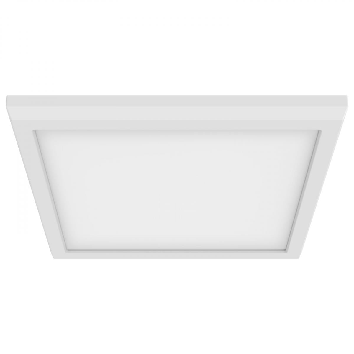 Nuvo 62-1759 BLINK Pro 9" Square LED Flush Mount, 13W, 1200 Lumens, 4000K Cool White, 0-10V Dimmable, White Finish, 120-277V, Wet Rated