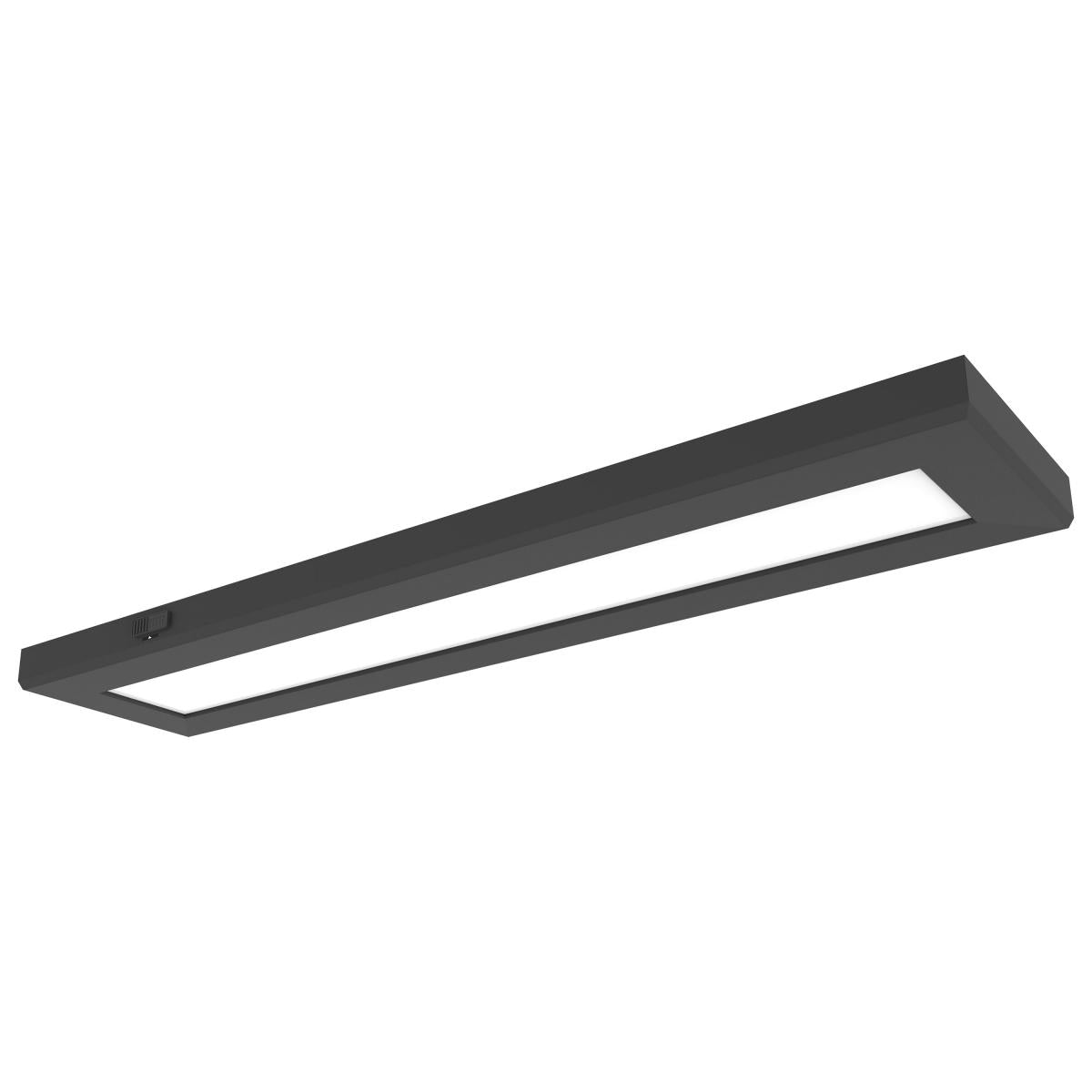 Nuvo 62-1780 BLINK Pro Plus 24W Rectangular LED Surface Mount, 5.5" x 24", CCT Selectable (2700K-5000K), 120-277V, 90 CRI, Dimmable, Black Finish, Damp Rated