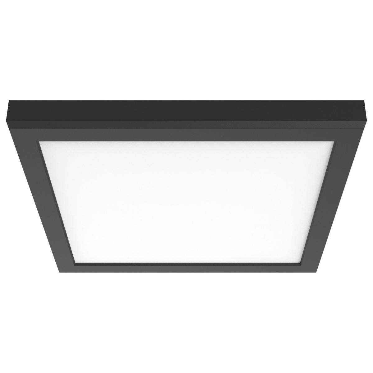 Nuvo 62-1789 BLINK Pro Plus 19.5W LED Surface Mount, 12" Square, CCT Selectable (2700K-5000K), 120/277V, 90 CRI, Dimmable, Black Finish