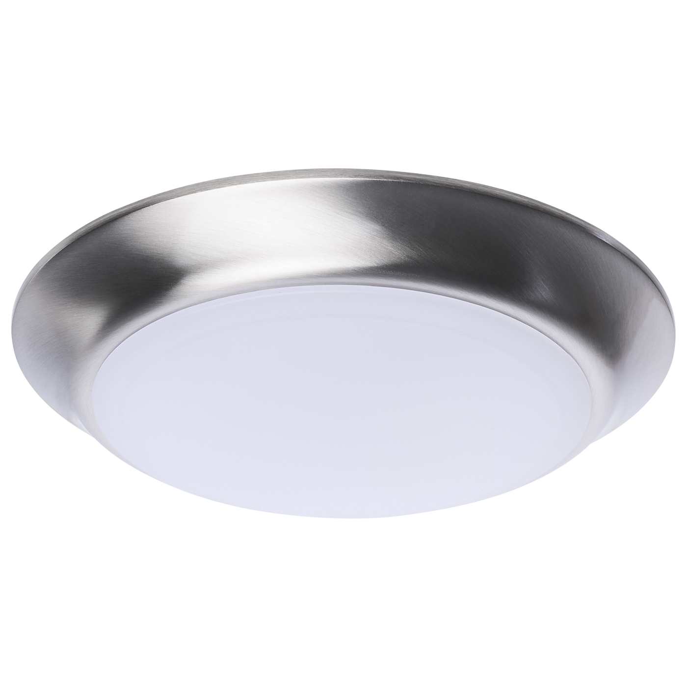 Nuvo 62-1802R1 ColorQuick 7.4" LED Disk Ceiling Light 10.4W 2700K–5000K Brushed Nickel