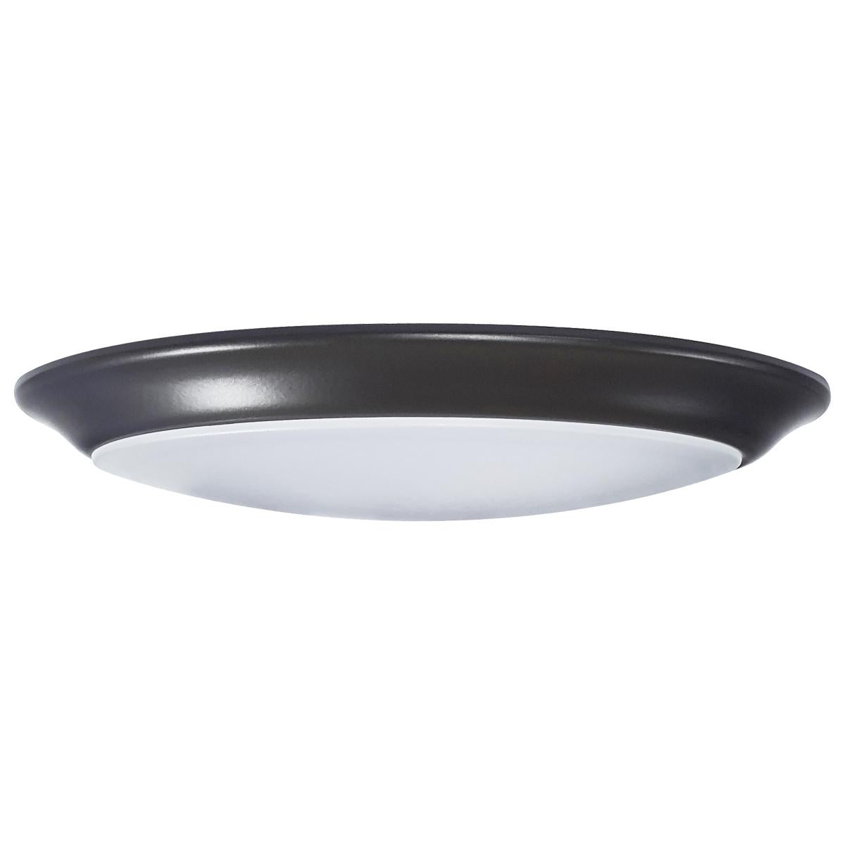 Nuvo 62-1803 7" LED Disk Light, 15W, 5-CCT Selectable (2700K-5000K), 930-1000 lm, Dimmable, Bronze, Wet Rated