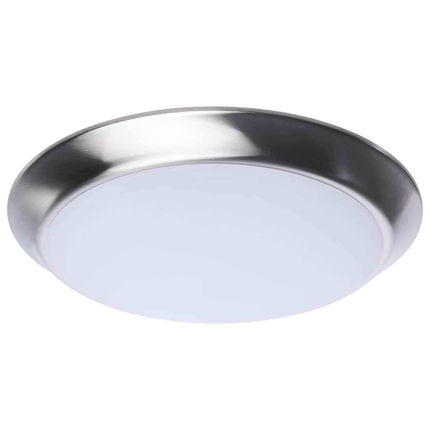 Nuvo 62-1812R1 ColorQuick 9.49" LED Disk Ceiling Light 12W 2700K–5000K Brushed Nickel