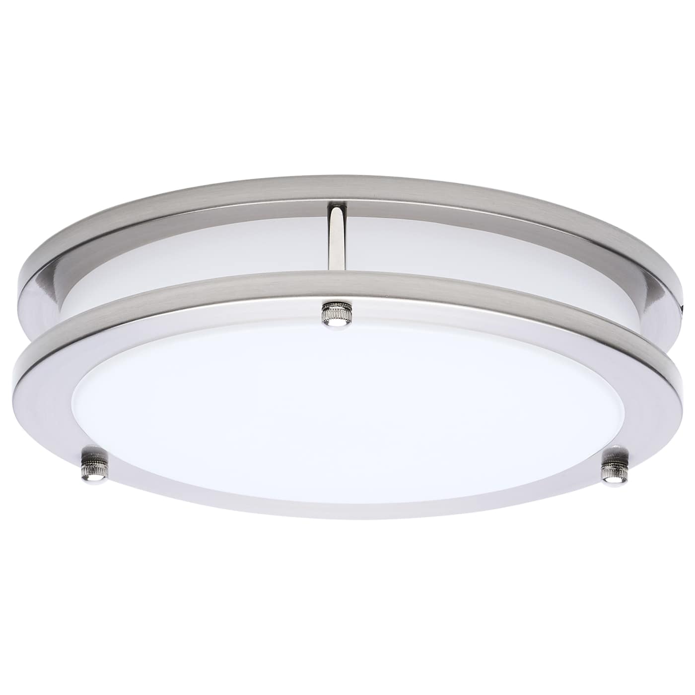 Nuvo 62-1875 Glamour BN LED 10 inch Flush Mount Ceiling Light -5CCT Selectable - Finish: Brushed Nickel