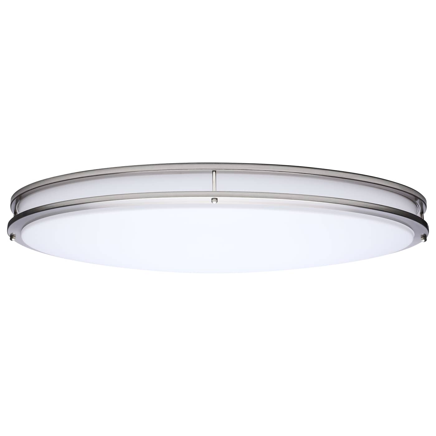 Nuvo 62-1881 Glamour LED 32 inch Oval Flush Mount Ceiling Light -5CCT Selectable - Finish: Brushed Nickel