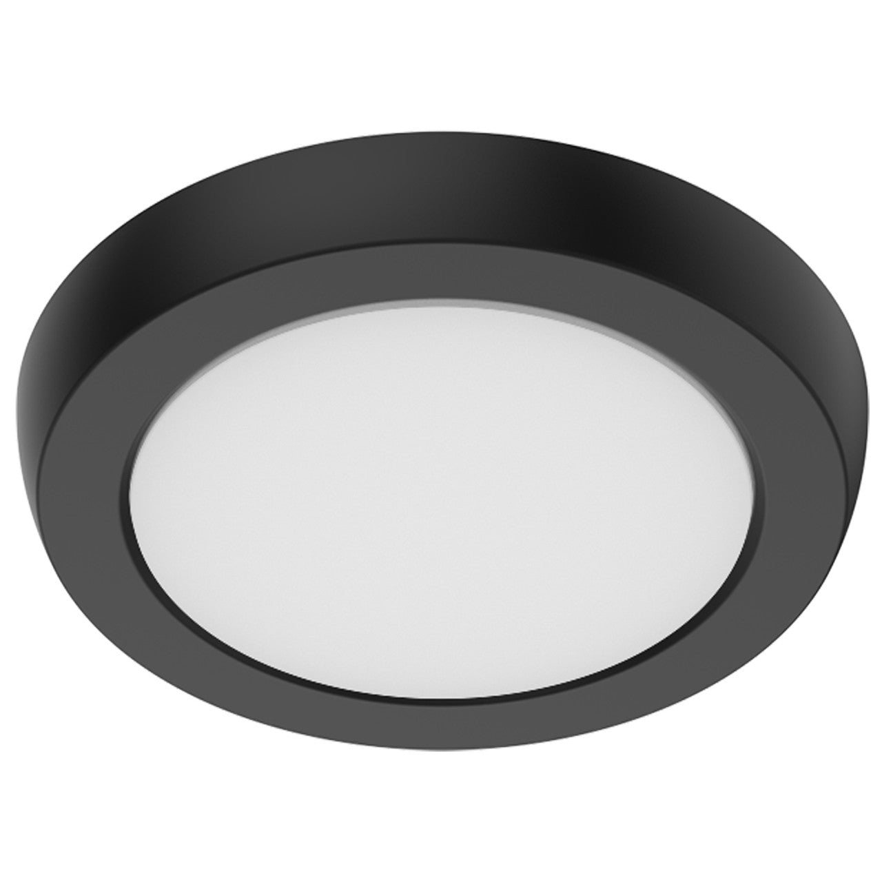 Nuvo 62-1901 5-in Round Blink Performer Fixture, Wattage 8W, Lumens 730 lm, Voltage 120V, Multi-Color Temperature, Black