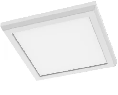 Nuvo 62-1914 7-in Square Blink Performer Fixture, Wattage 10W, Lumens 980 lm, Voltage 120V, Multi-Color Temperature, White