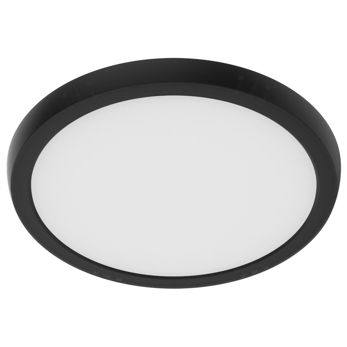 Nuvo 62-1921 9-in Round Blink Performer Fixture, Wattage 11W, Lumens 1150 lm, Voltage 120V, Multi-Color Temperature, Black