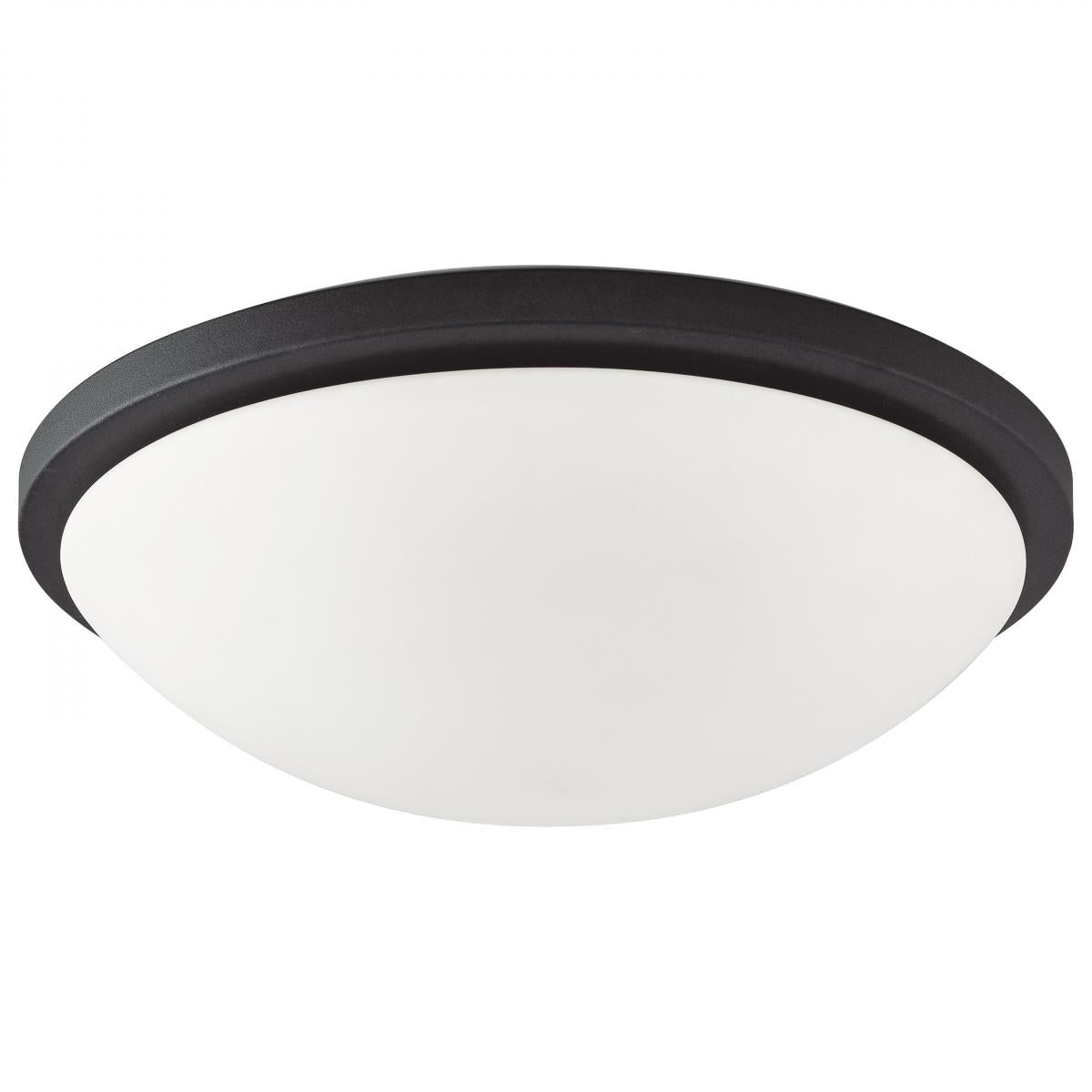 Nuvo 62-1944 LED Button BL 17" Flush Mount, 18 Watt, 120V, CCT Selectable, Matte Black Finish