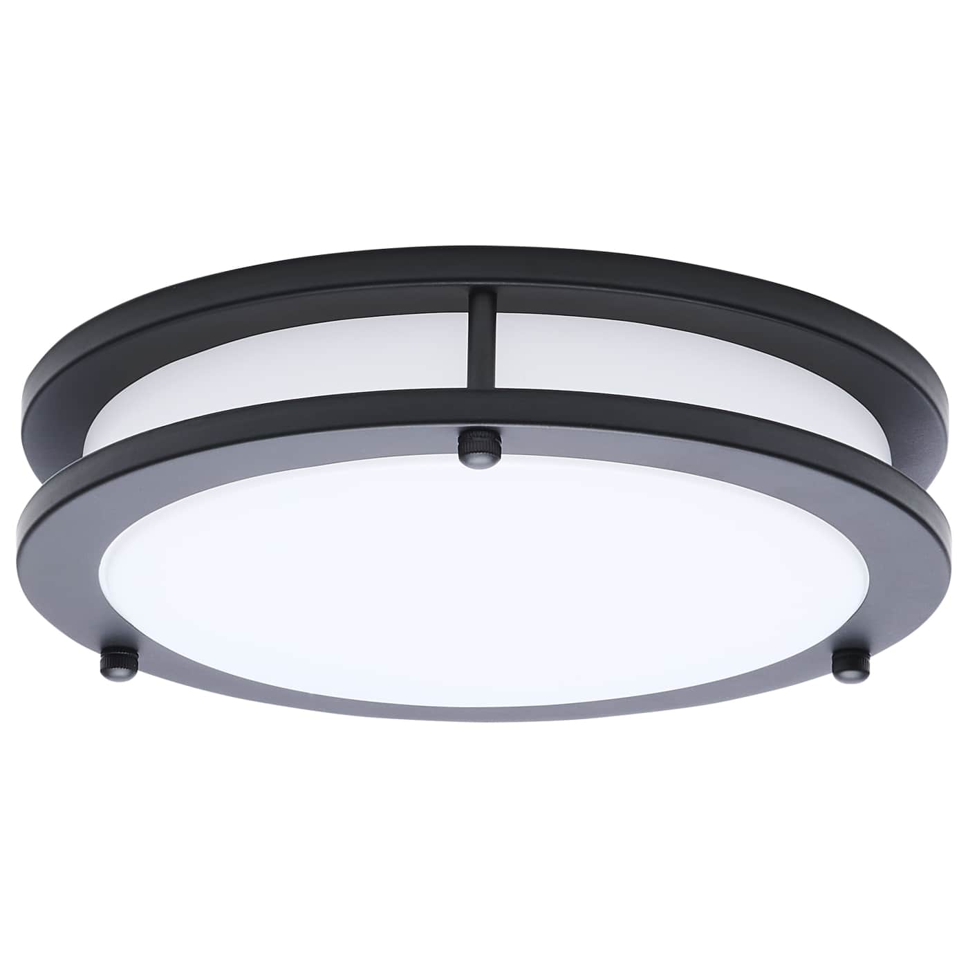 Nuvo 62-1975 Glamour LED 10 inch Flush Mount Ceiling Light - 5CCT Selectable - Finish: Black