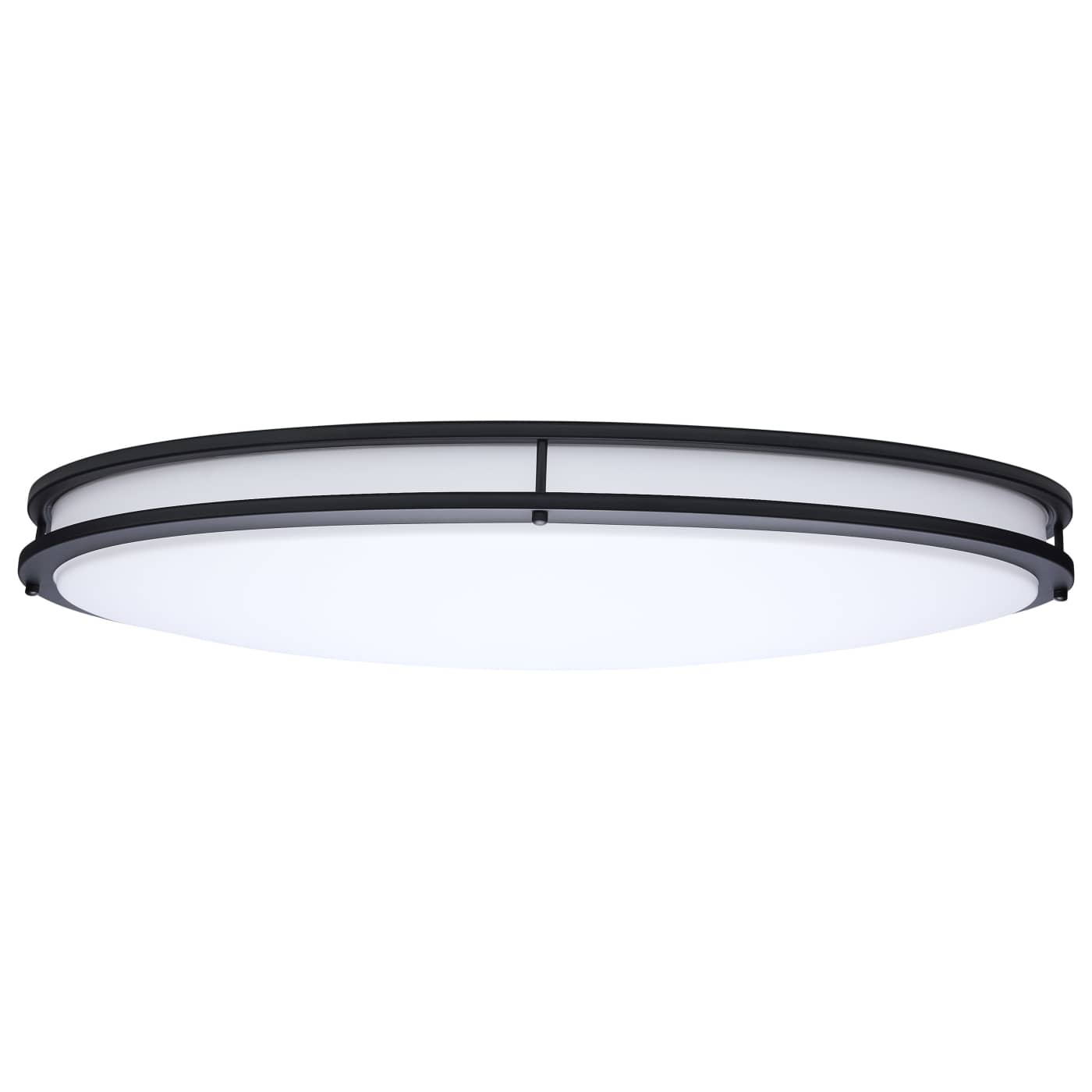 Nuvo 62-1981 Glamour LED 32 inch Oval Flush Mount Ceiling Light - 5CCT Selectable - Finish: Black