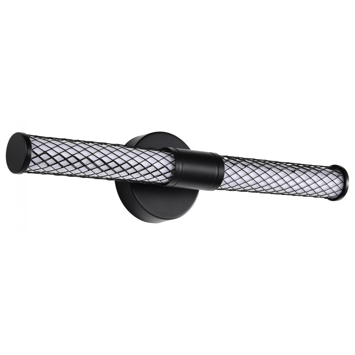 Nuvo 62-2131 Kingsport 20" LED Vanity Light, 15W, 3000K, Matte Black, Acrylic Lens, Dimmable
