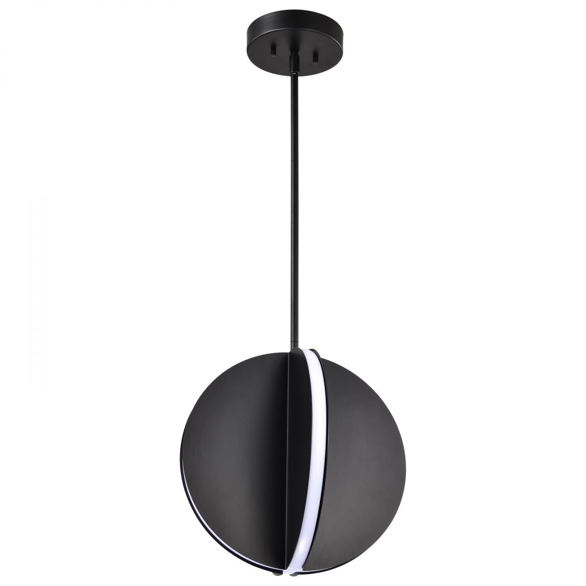 Nuvo 62-2151 Blaine 13" LED Pendant, 30W, 3000K, Matte Black, Acrylic Lens, Dimmable