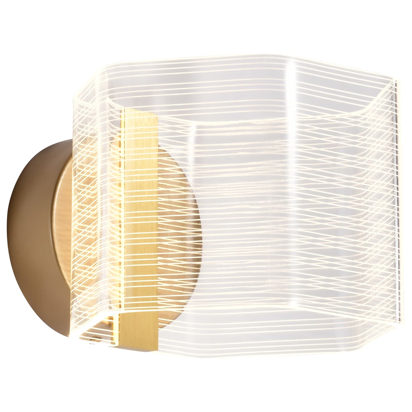 Nuvo 62-2407 Kenzo LED 7.63 inch Wall Scone Light - CCT: 3000K - Finish: Polished Anodized Bronze