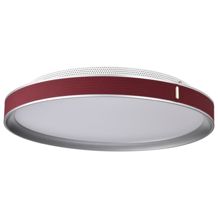 Nuvo 62-3012 Bandon LED Flush Mount, 20IN, Color Temperature 3000K, 120-277V, Gray / Red Wrap