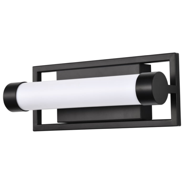 Nuvo 62-666 Canal LED Vanity Fixture - 12inches - CCT 3000K - 120V - Matte Black Finish