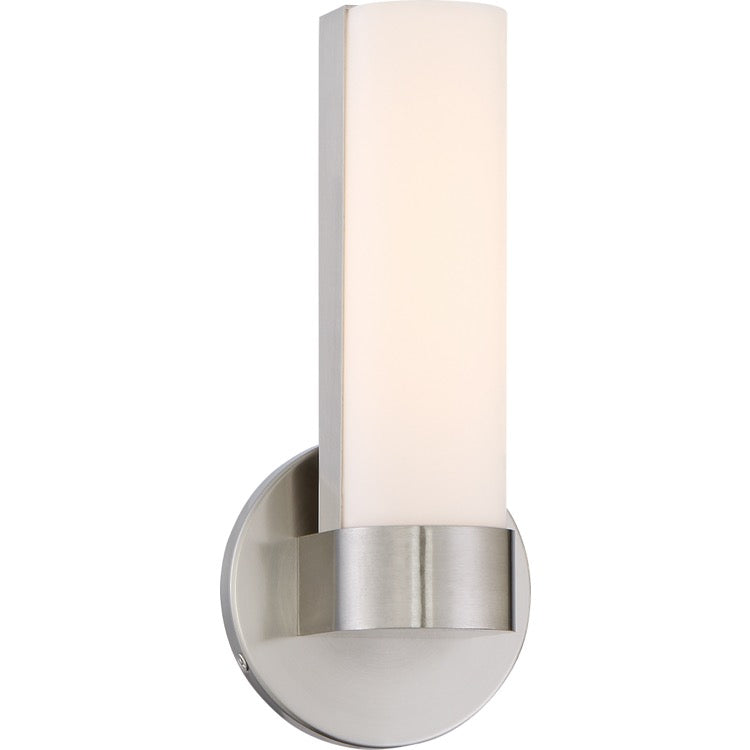 Nuvo 62-731 10" Bond LED Wall Sconce - Color Temperature 3000K - Voltage 120V - Brushed Nickel Finish