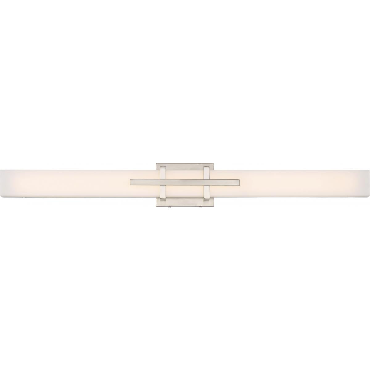 Nuvo 62-875 Grill 36" LED Wall Vanity, Polished Nickel, 39W, 3000K, 3120 Lumens, Dimmable, Damp Rated