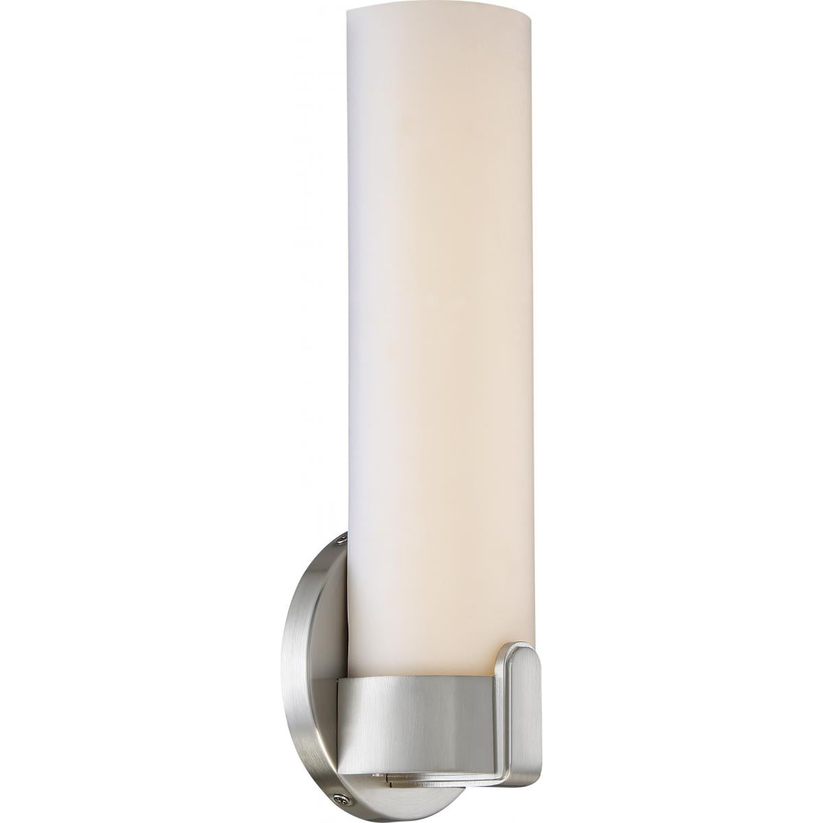 Nuvo 62-921 Loop 12" LED Wall Sconce, Brushed Nickel, 13W, 3000K, 1040 Lumens, Dimmable, Damp Rated
