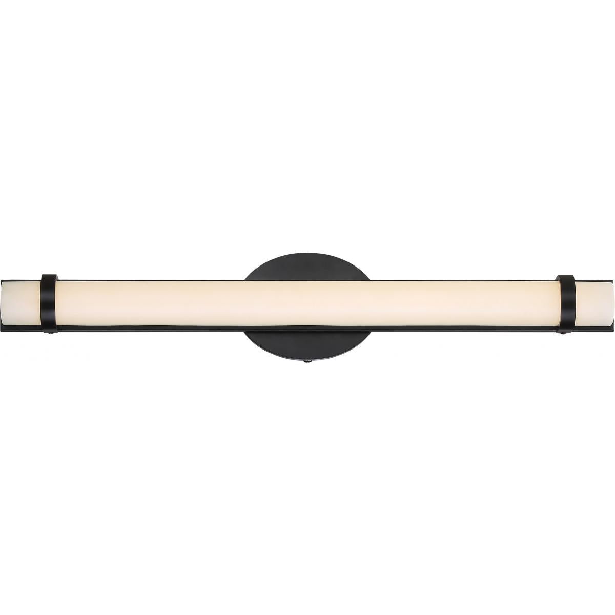 Nuvo 62-934 Slice 24" LED Wall Sconce, Aged Bronze, 3000K Warm White, Dimmable, Damp Rated