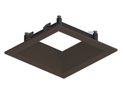 NORA Lighting NAPF-3SDNBZ 3" Apollo Square Flanged Downlight Trim, Bronze Finish