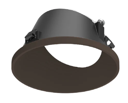 NORA Lighting NAPT-3RWWBZ/CL 3" Apollo Round Trimless Wall Wash Trim with Clear Lens, Bronze Finish