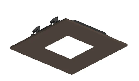 NORA Lighting NAPF-3SPHBZ 3" Apollo Square Flanged Pinhole Trim, Bronze Finish