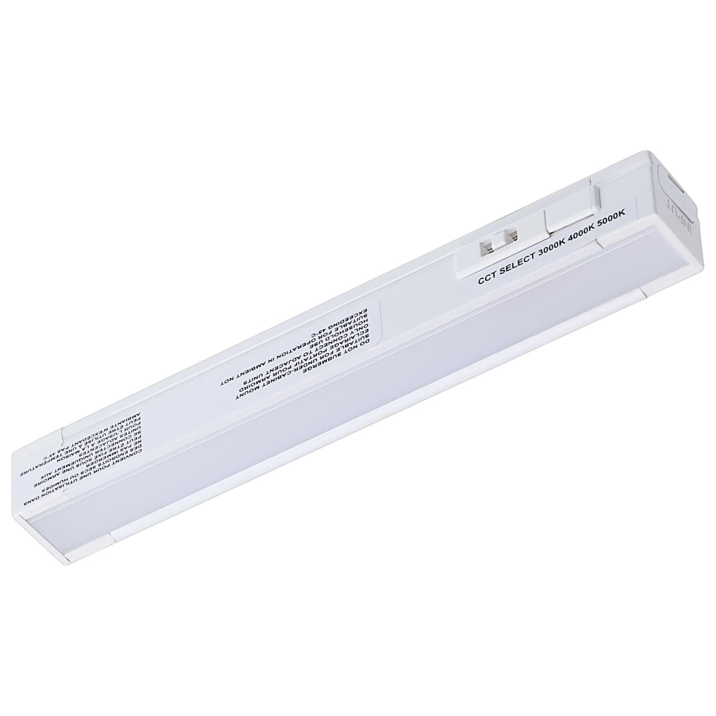 Nuvo 63-401 CounterQuickSlim 6" LED Under Cabinet & Cove Light White 2W 3000K–5000K