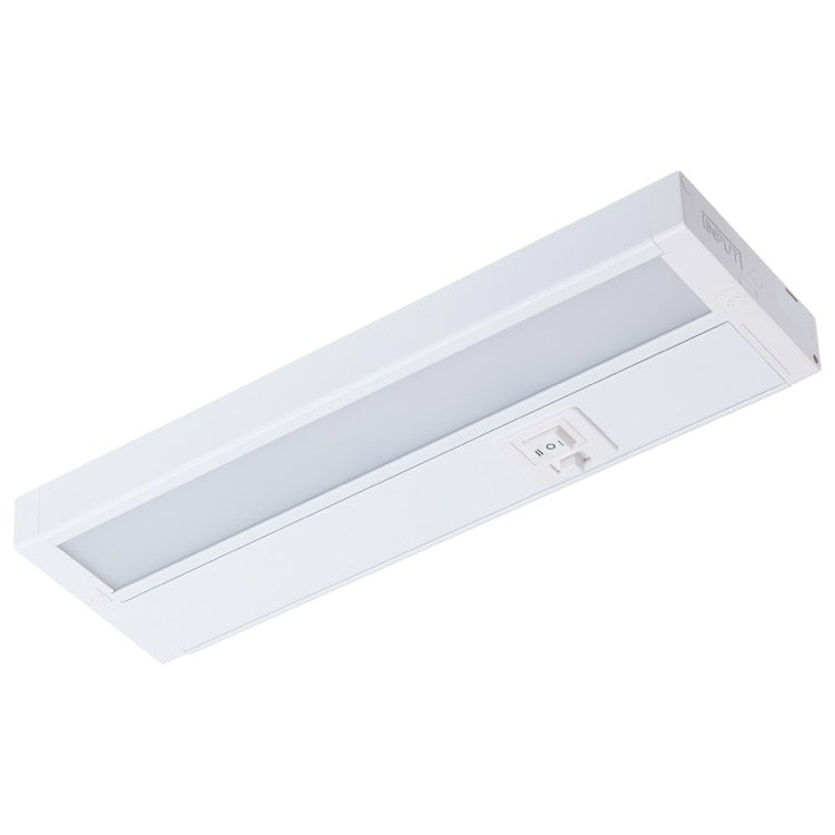 Nuvo 63-501 LED Under Cabinet Light, 11IN, Wattage 6.5W, Multi-Color Temperature, Voltage 120V, White