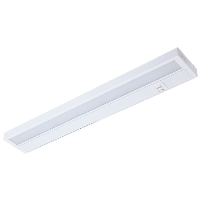 Nuvo 63-503 LED Under Cabinet Light, 22IN, Wattage 14W, Multi-Color Temperature, Voltage 120V, White