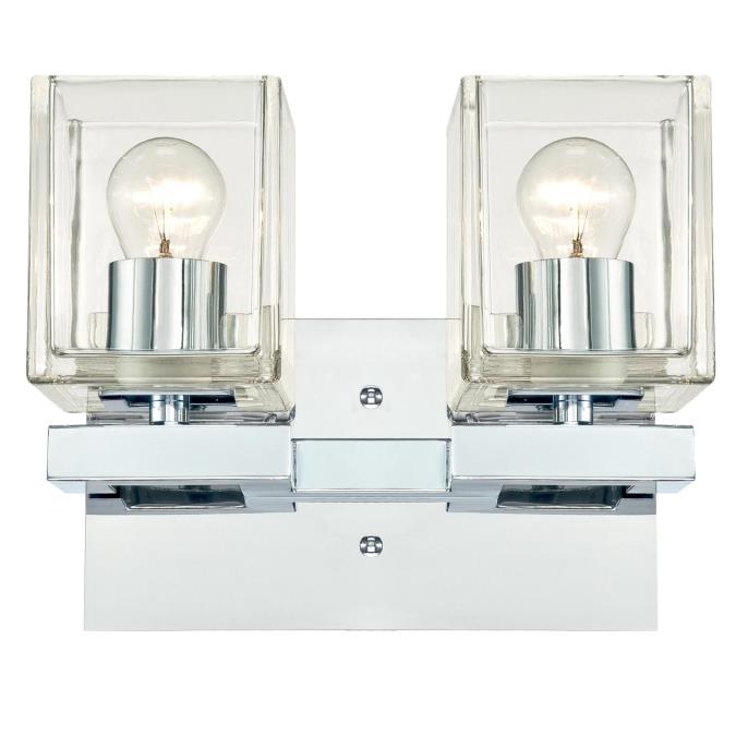 Westinghouse Lighting 6334400 Nyle 2 light chrome wall fixture