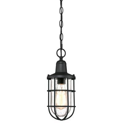 Westinghouse Lighting 6334800 Crestview textured black outdoor pendant light