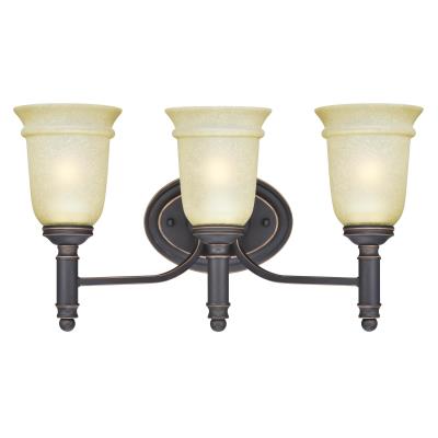Westinghouse Lighting 6342800 Montrose 3 light oil rubbed bronze bath vanity wall light
