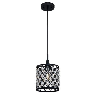 Westinghouse Lighting 6362700 Waltz 1 Light 7.75 inch Matte Black Pendant Ceiling Light