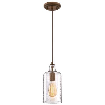 Westinghouse Lighting 6371300 Carmen mini pendant in barnwood finish