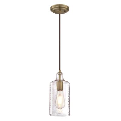 Westinghouse Lighting 6371400 Carmen antique brass mini pendant