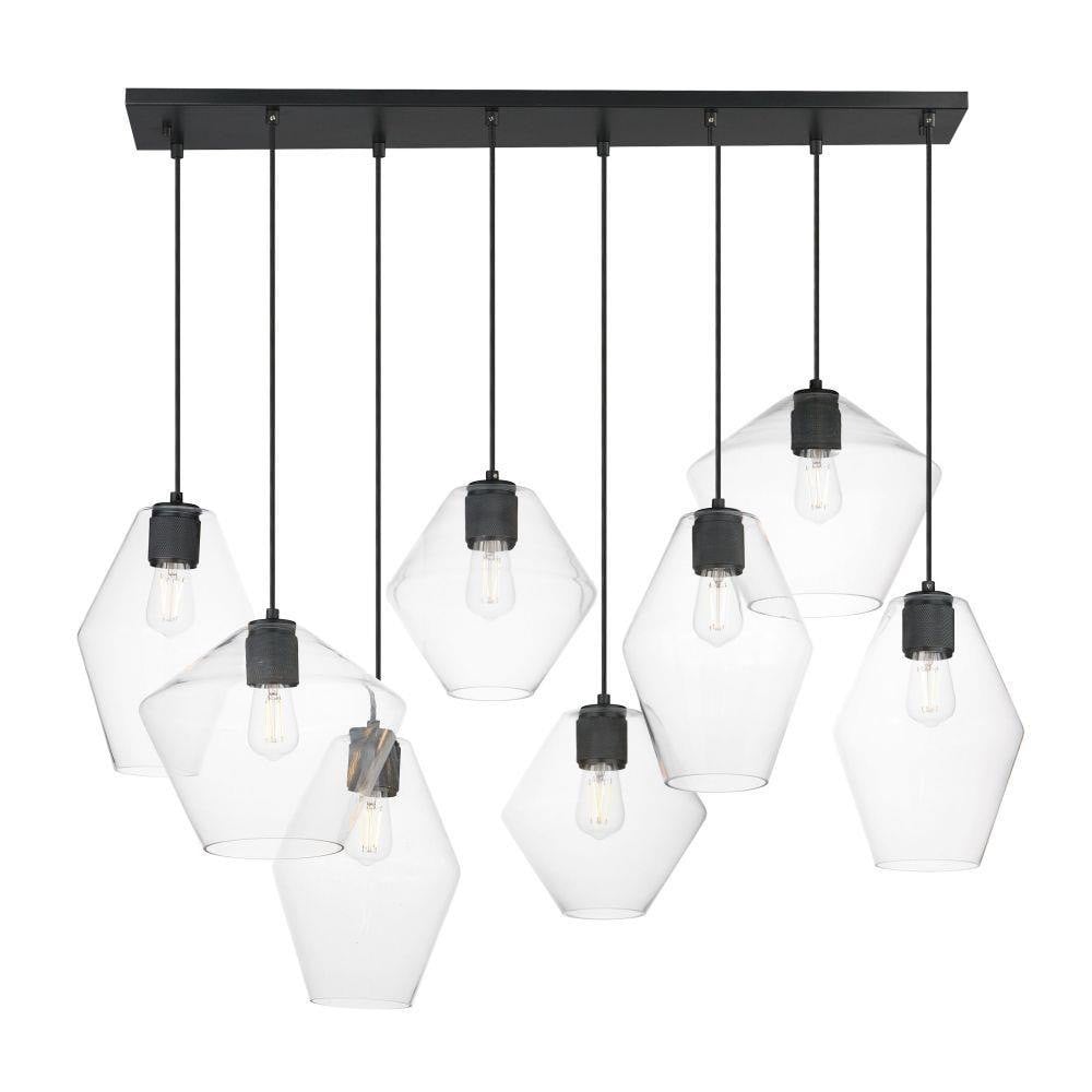 Maxim Lighting 21339CLNAB Geode 8 Light Natural Aged Brass Pendant Ceiling Light
