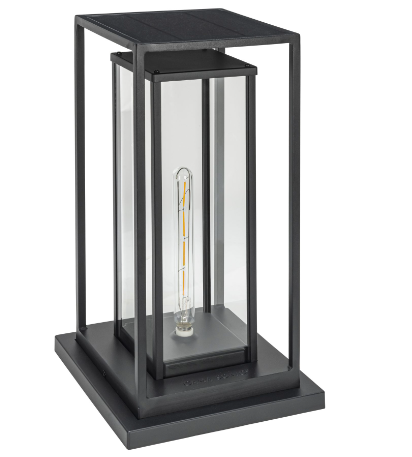 Gama Sonic 64B50011 NovaEdge Solar Accent/Pier Light, Sleek, Modern Solar LED for Patios, Pillars & Flat Surfaces