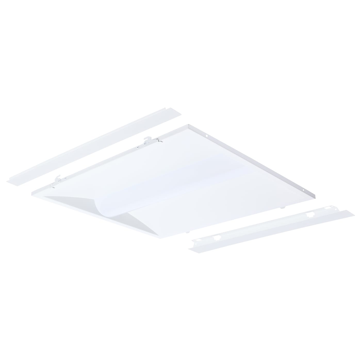 Nuvo 65-1302 2X4 LED Center Basket Troffer Retrofit Kit with Selectable Wattage and Adjustable Color Temperature - Finish: White