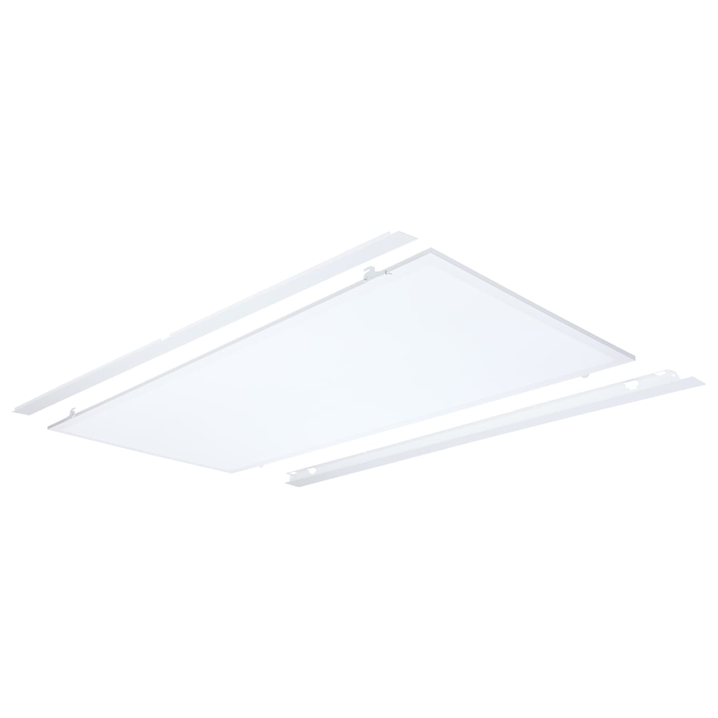 Nuvo 65-1322 2x4 LED Flat Panel Troffer Retrofit Kit with Selectable Wattage and Adjustable Color Temperature - Finish: White