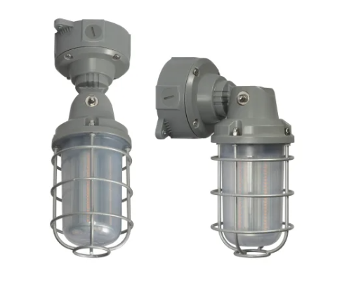 Nuvo 65-172 10" Tall LED Commercial Utility Light with an Acrylic Shade - 4000K Gray Finish