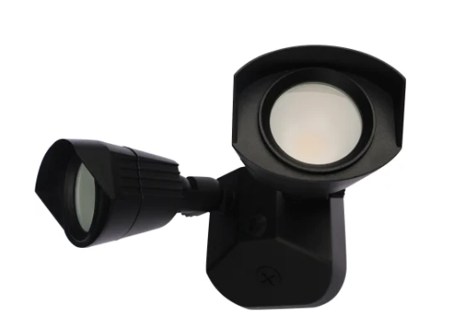 Nuvo 65-220 2 Light 4" Wide LED Commercial Flood Light with 2 lb Product Weight - 4000K Black Finish